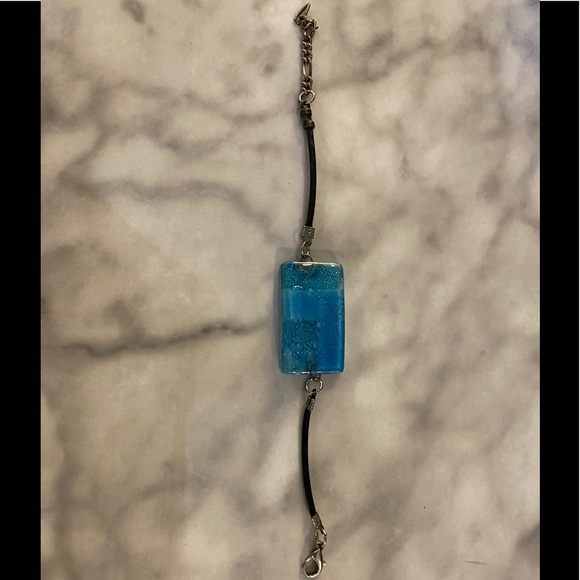 🩵Beautiful blue glass bracelet - Picture 3 of 6
